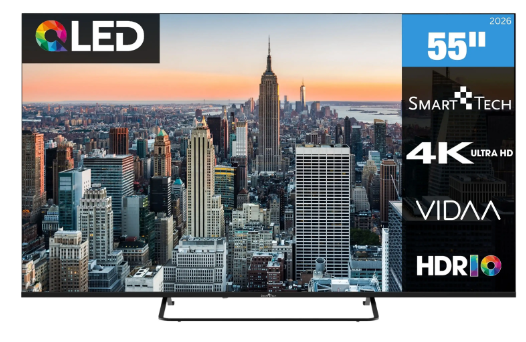 TV QLED 55" SMART TECH 55QV02K