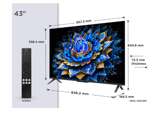TV TCL 43" TCL 43T69C