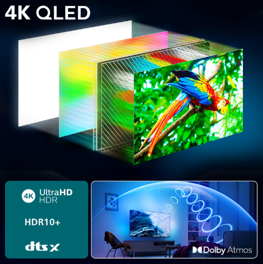 TV QLED 43" Philips Ambilight 43PUS8510/12