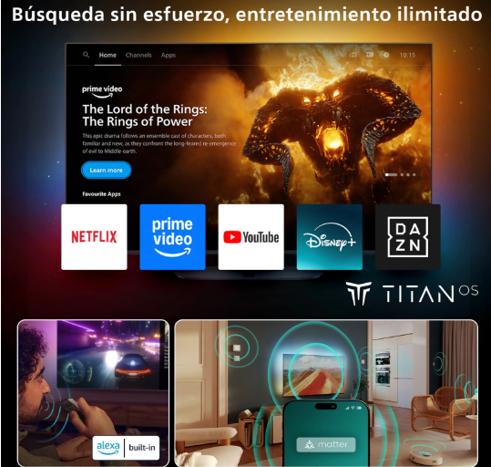 TV QLED 43" Philips Ambilight 43PUS8510/12