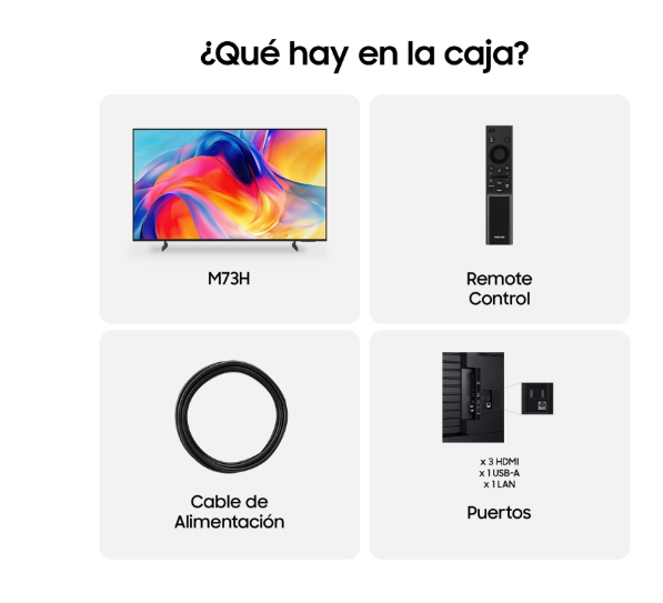 TV Mini LED 50" - Samsung TU50M73HAUXXC