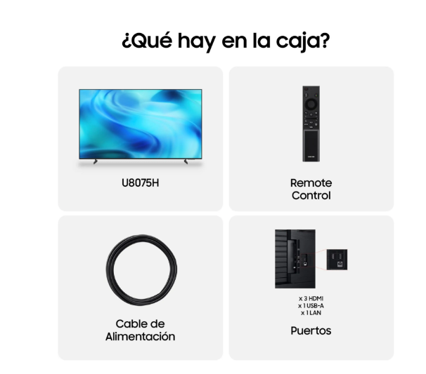 TV LED 50" - Samsung TU50U8075HUXXC