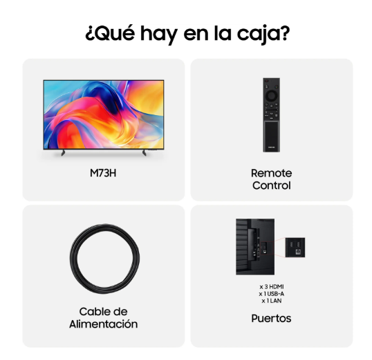 TV Mini LED 65" - Samsung TU65M73HAUXXC