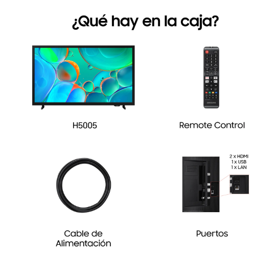 TV LED 32" - Samsung TU32H5005FKXXC