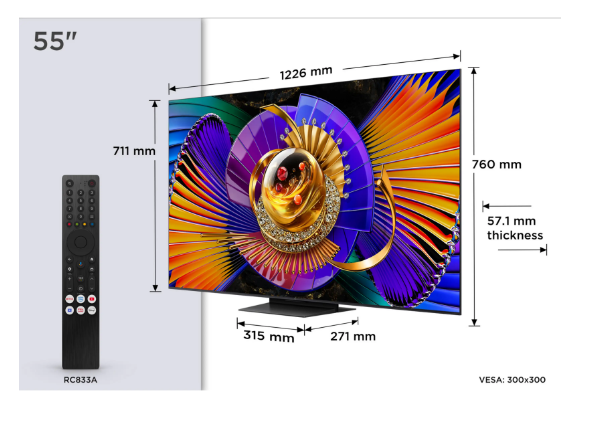 TV SQD-Mini LED 55" - TCL 55C7L