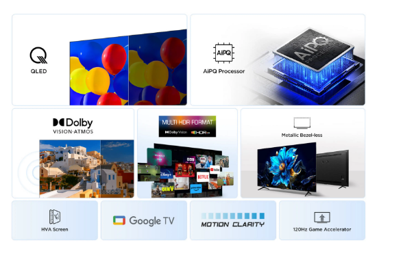 TV QLED 75" - TCL 75P7K
