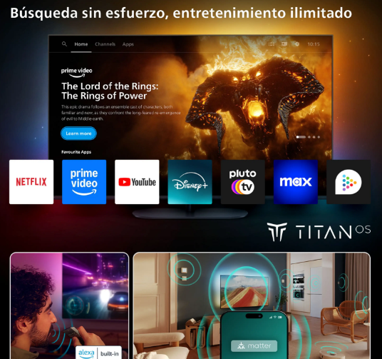 TV Mini LED 75" - Philips Ambilight 75MLED920
