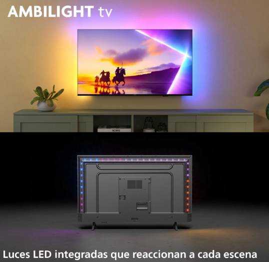 TV QLED 65" - Philips Ambilight 65PUS8510/12