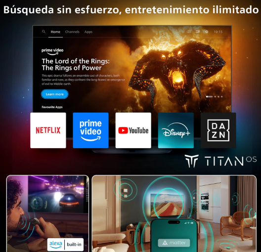 TV QLED 65" - Philips Ambilight 65PUS8510/12
