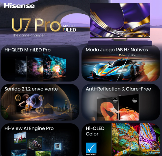TV Hisense 75U7S PRO Mini LED 75" 4K