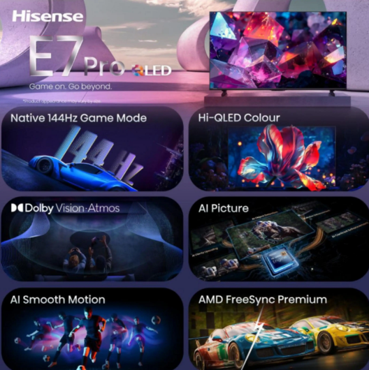TV Hisense 43E7S PRO QLED 43" 4K