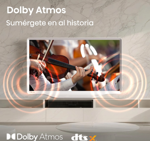 Televisor  Hisense 32S5Q QLED 32" Modo Arte Blanco