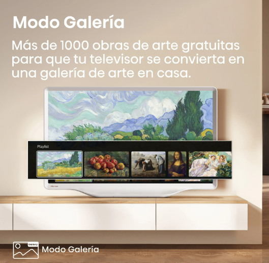 Televisor  Hisense 32S5Q QLED 32" Modo Arte Blanco