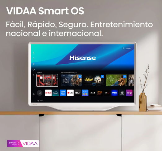 Televisor  Hisense 32S5Q QLED 32" Modo Arte Blanco