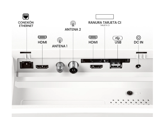 Televisor  Hisense 32S5Q QLED 32" Modo Arte Blanco