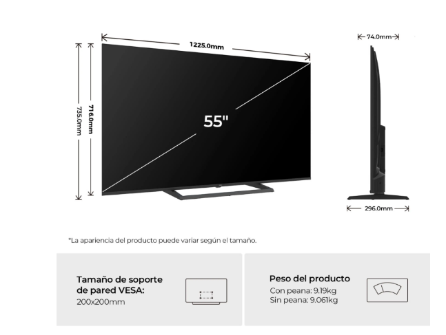 Haier S80G H55S80GUX QLED 55" 4K 120Hz