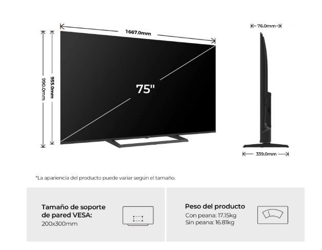 Haier S80G H75S80GUX QLED 75" 4K 120Hz